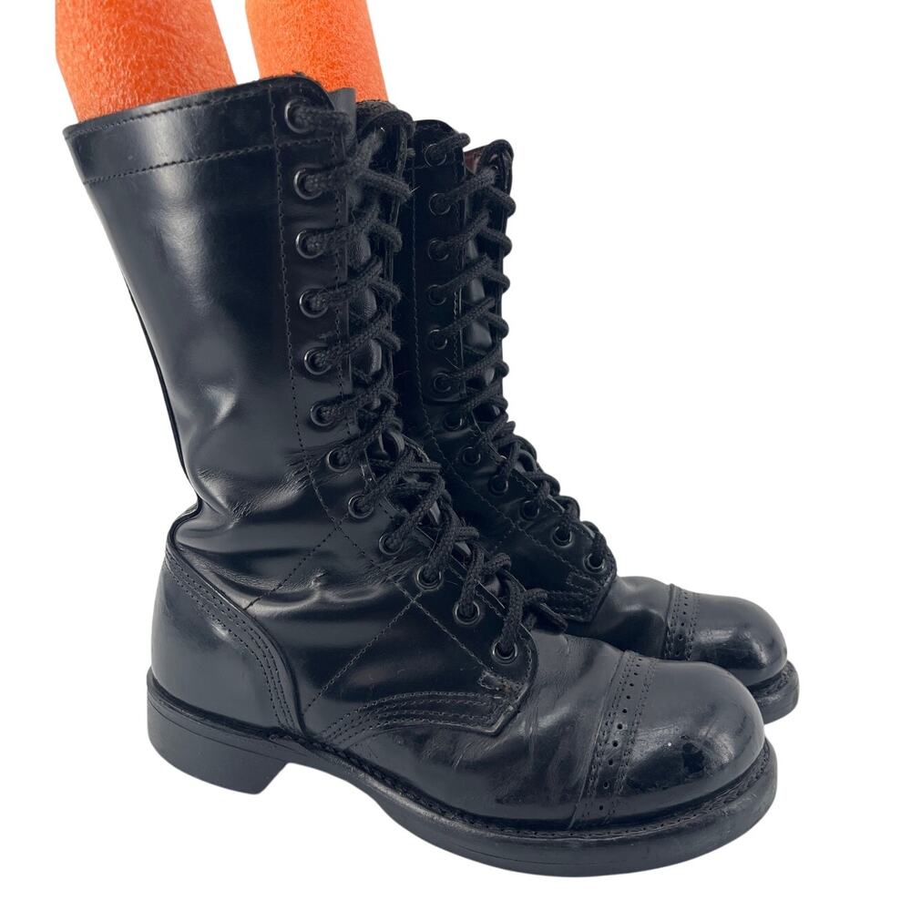 Corcoran 1500 Original 10" Black Leather Military Paratrooper Jump Boots Mens 6